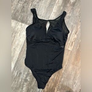 Black one piece swimsuit